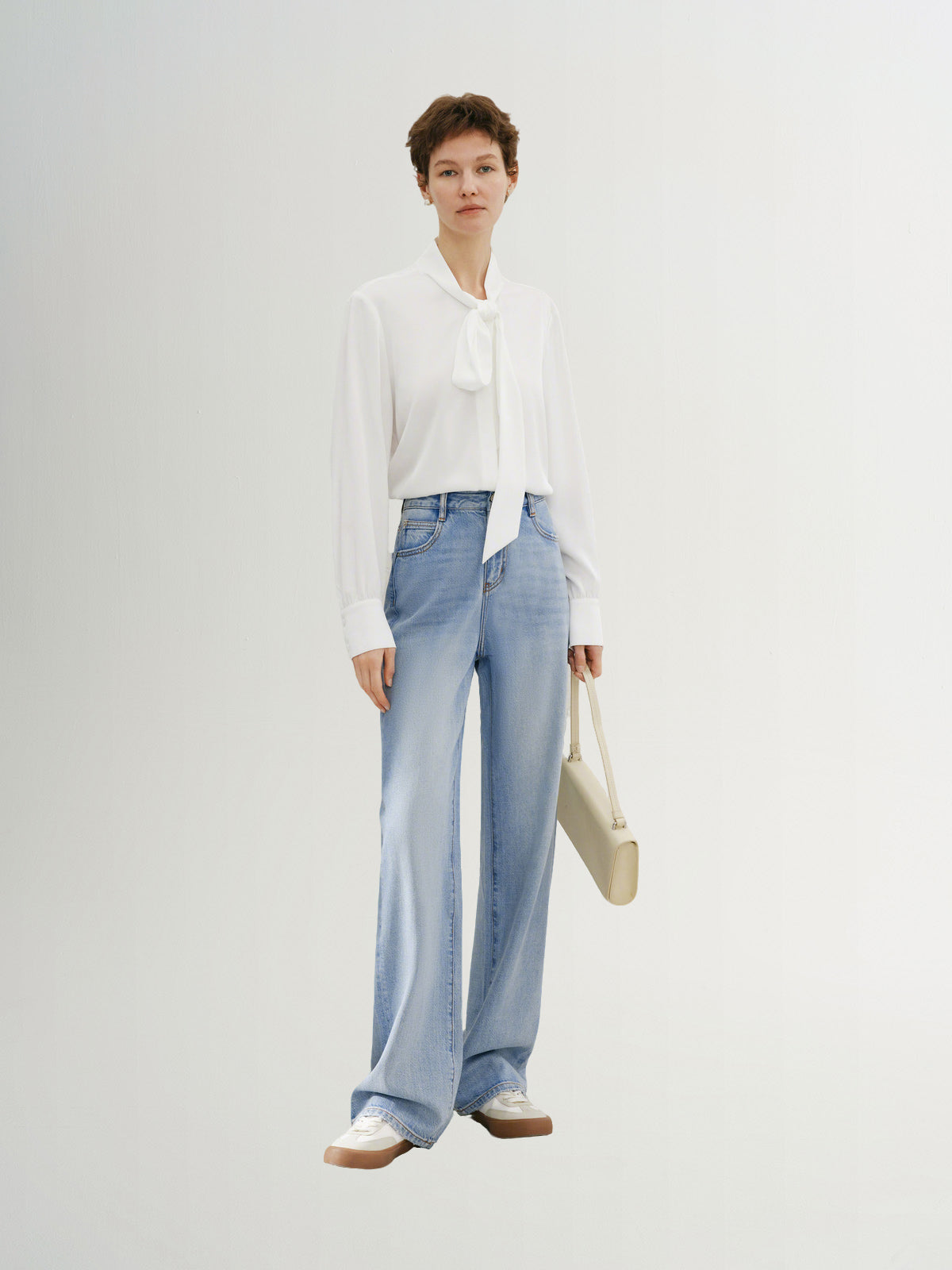 Blue Lyocell Trousers