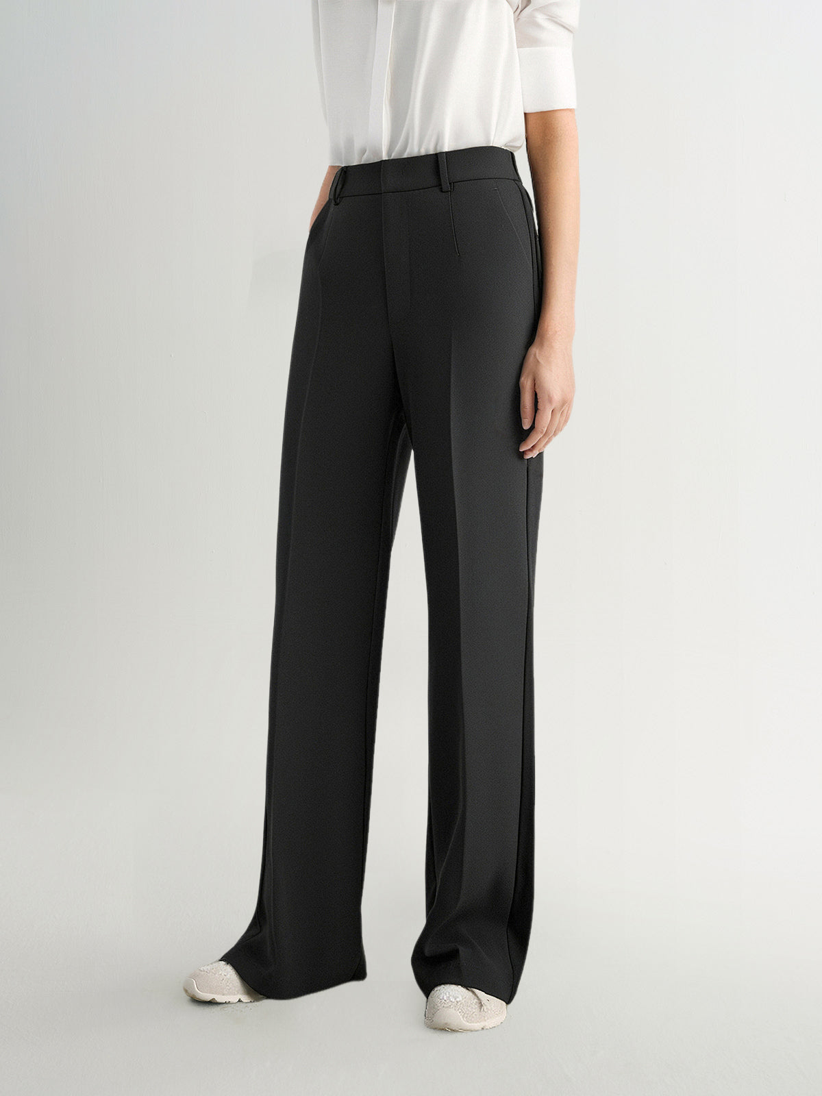 Slim Fit Micro-Flare  Pants