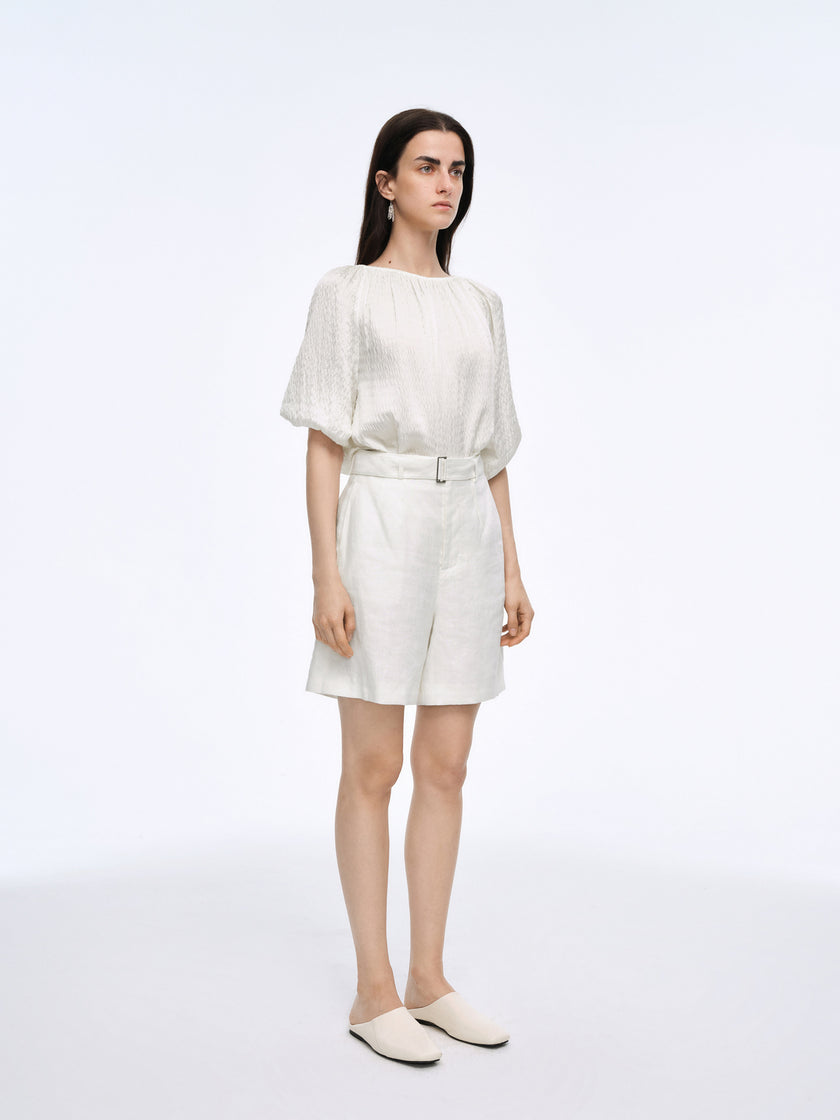 100% Linen Shorts