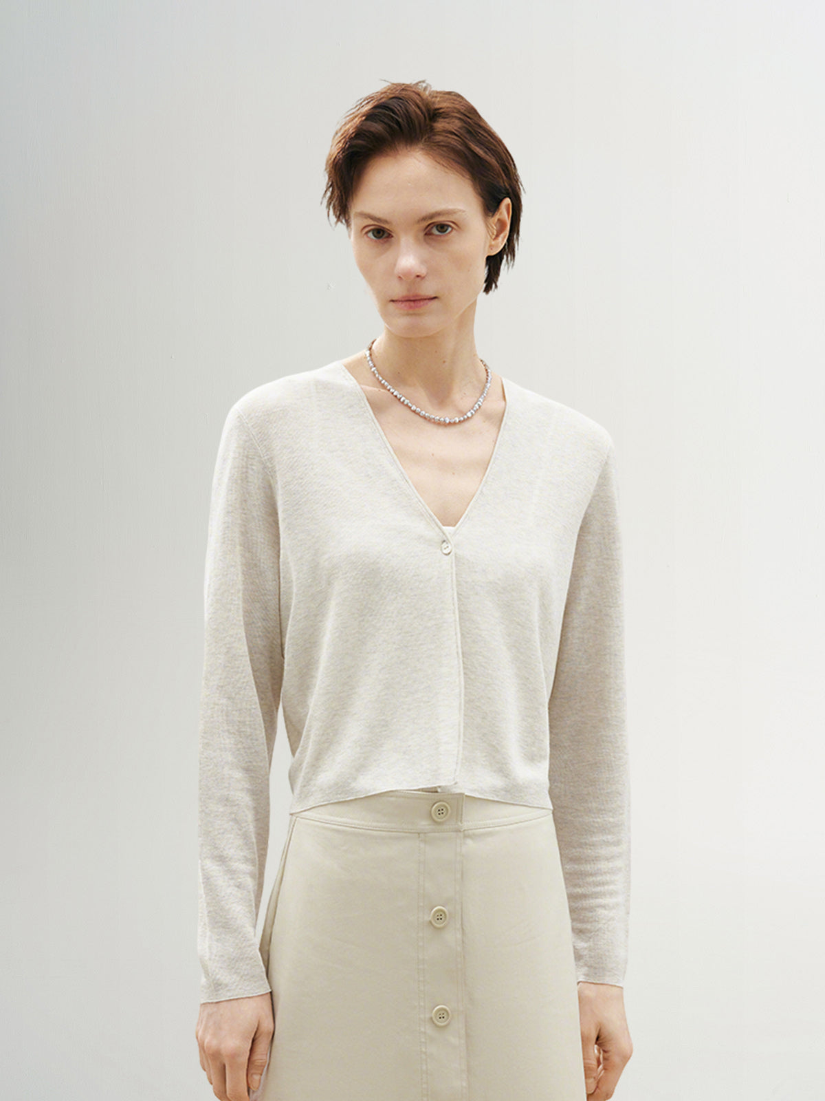 V Neck Summer Short Knit Cardigan