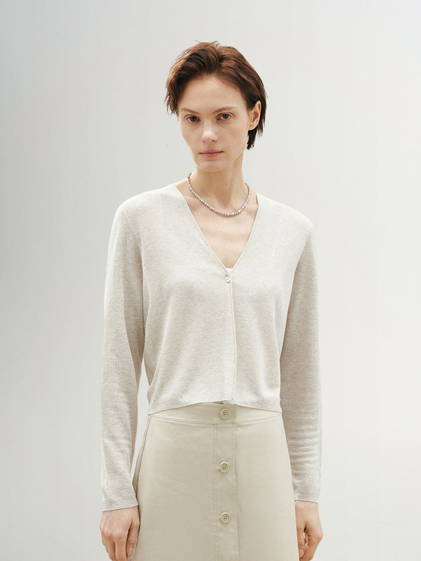 V Neck Summer Short Knit Cardigan