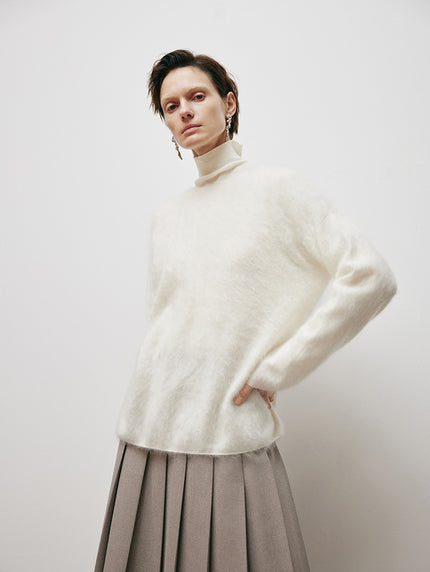 High Neck Oversized Cashmere Sweater - MEILLEUR MOMENT OFFICIAL STORE NEW YORK