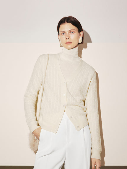 Fine-Knit Cashmere Cardigan