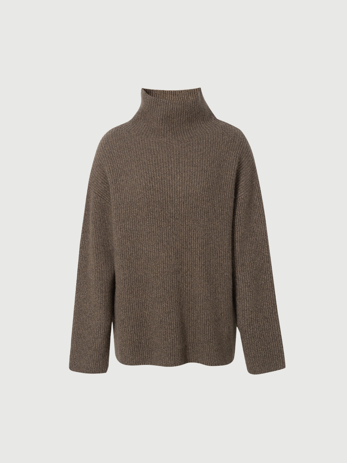 High-Neck Rabbit Wool Blend Sweater
