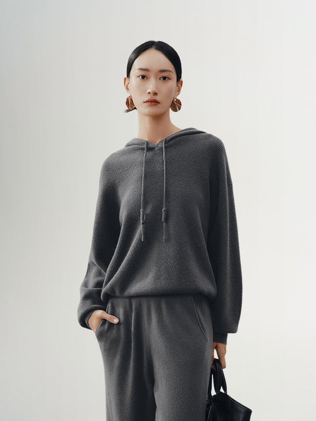 Luxury Cashmere Hoodie Sweater
