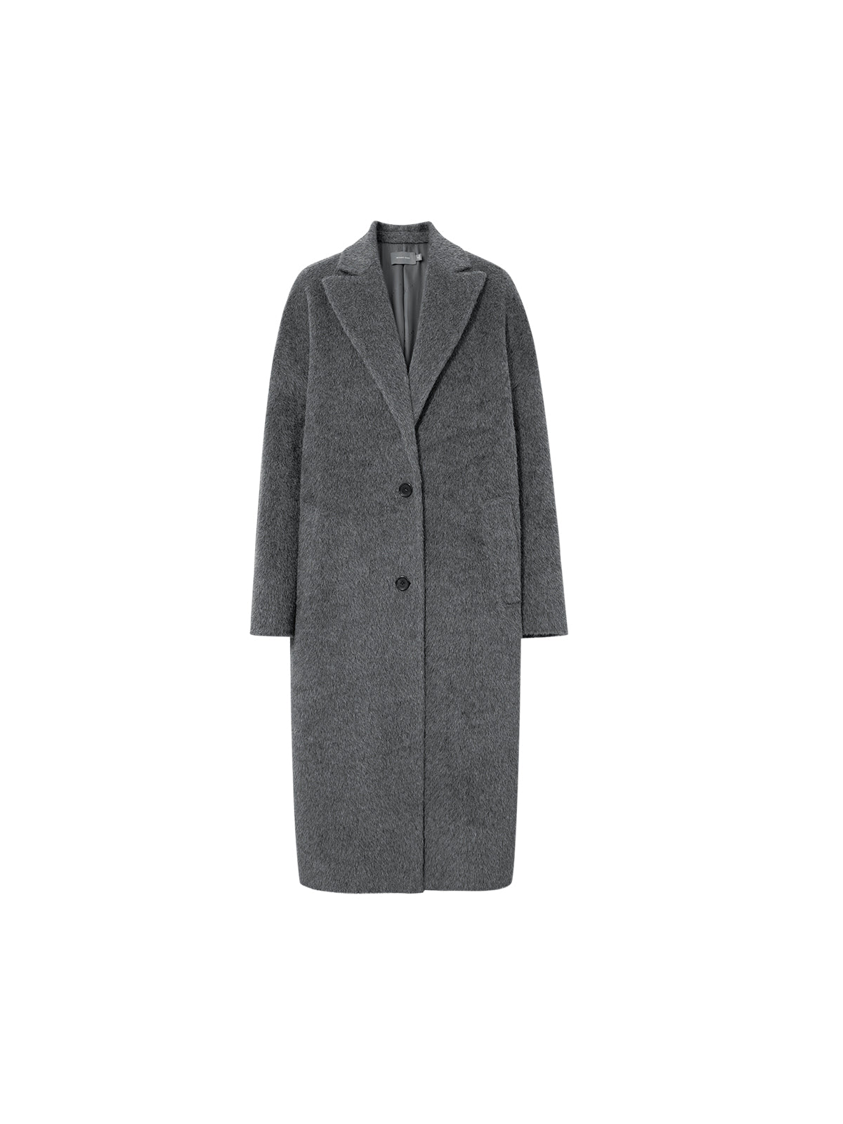 Peak Lapel Alpaca Wool Long Coat – MEILLEUR MOMENT OFFICIAL STORE