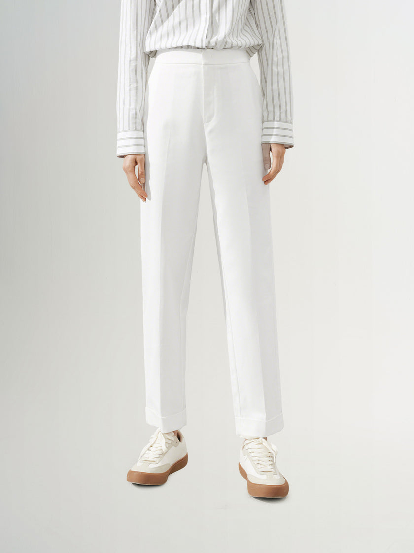 Small Leg Lyocell Trousers