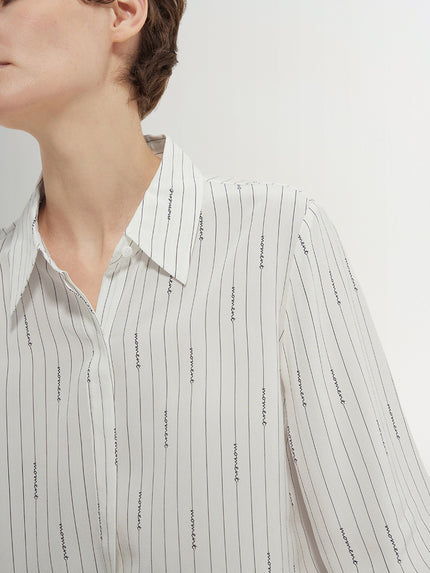 Stripe Pure Silk Shirt