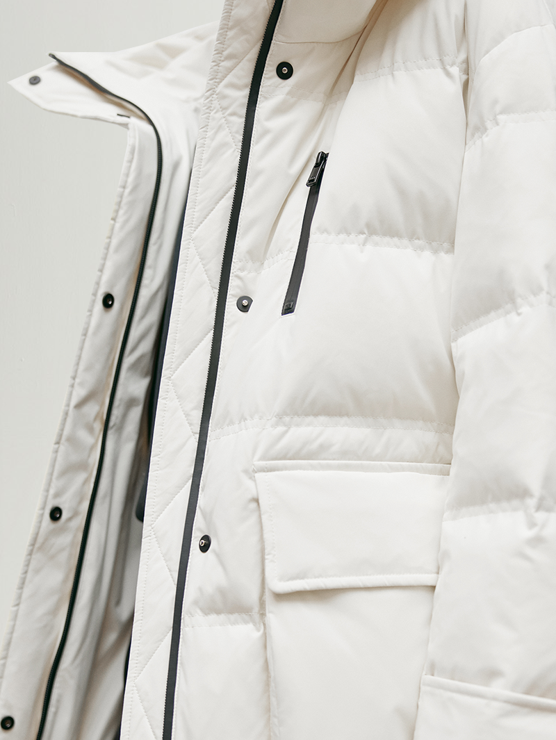 Goose Mid-Length Puffer Jacket - MEILLEUR MOMENT OFFICIAL STORE NEW YORK