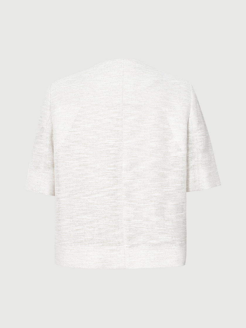 Short Sleeved Button Jacket