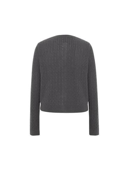Cable Knit Cashmere Cardigan