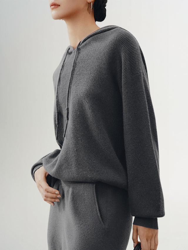 Luxury Cashmere Hoodie Sweater