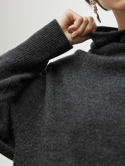Relaxed Fit Cashmere Hoodie - MEILLEUR MOMENT OFFICIAL STORE NEW YORK