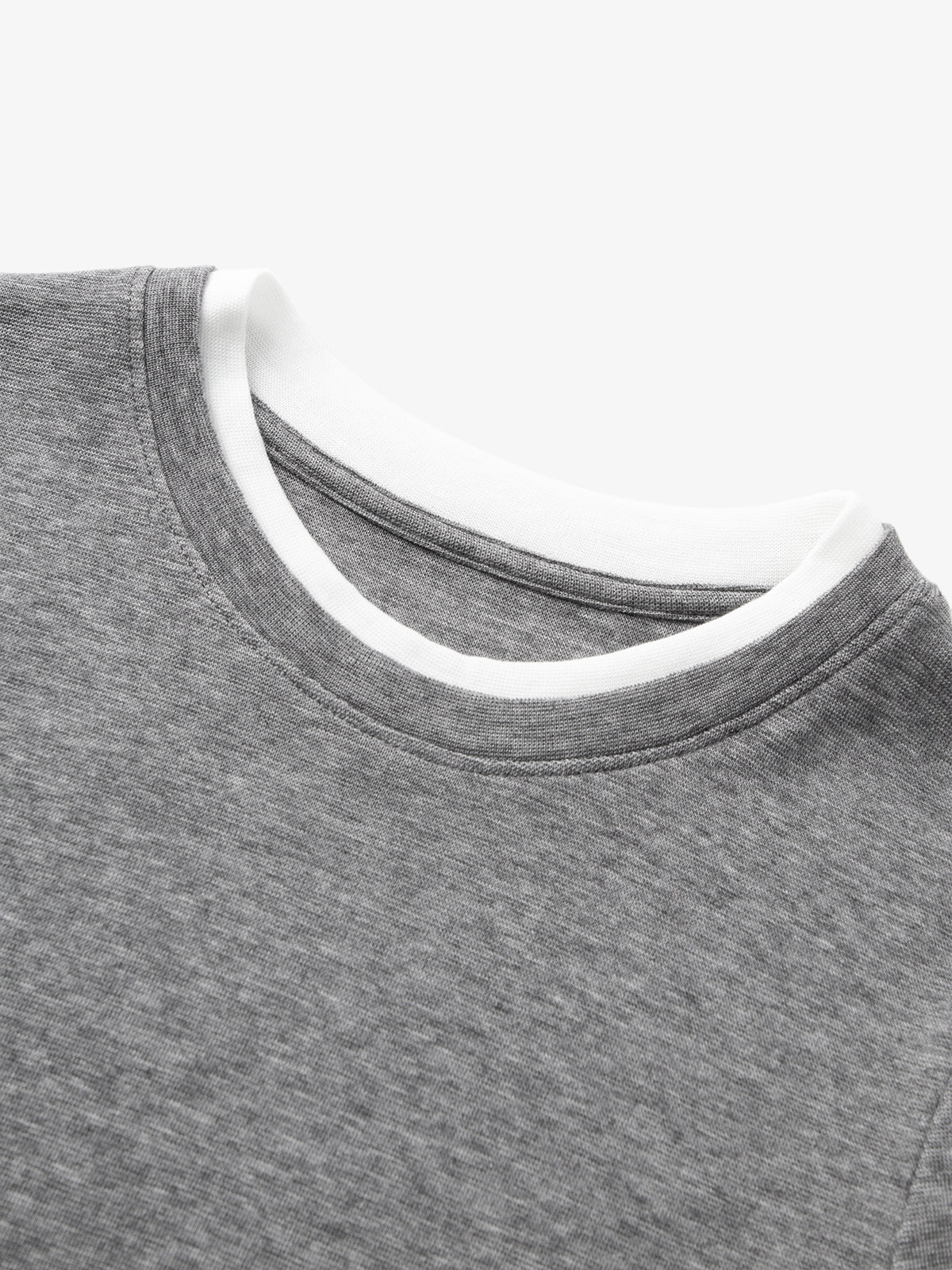 Slim Fit Lyocell Neck T-Shirt