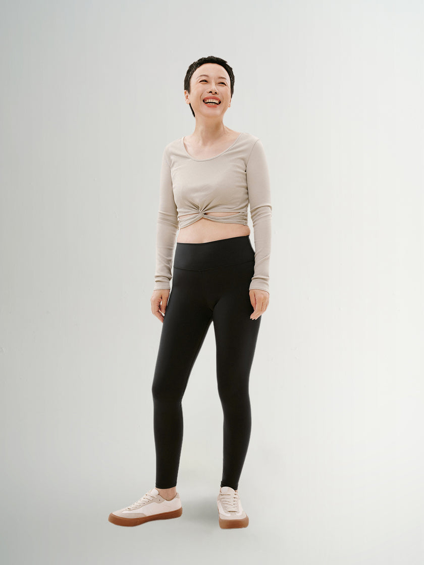 Slim Fit Yoga Knitwear Top