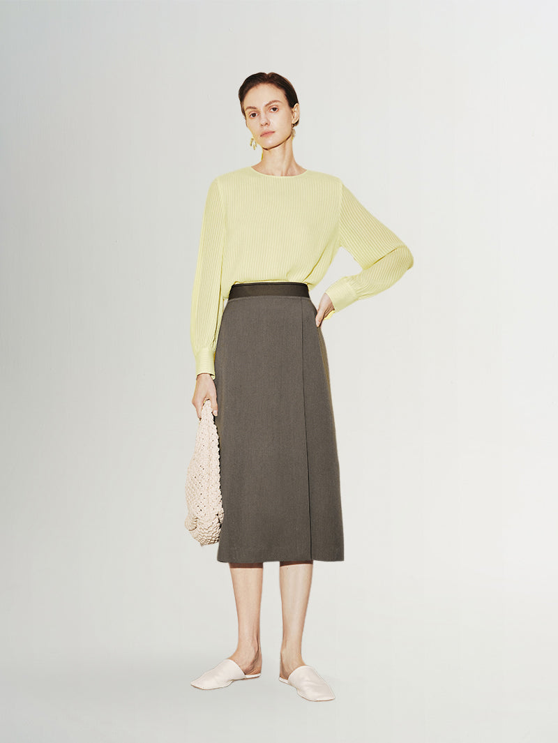 Straight Midi Skirt - MEILLEUR MOMENT OFFICIAL STORE NEW YORK