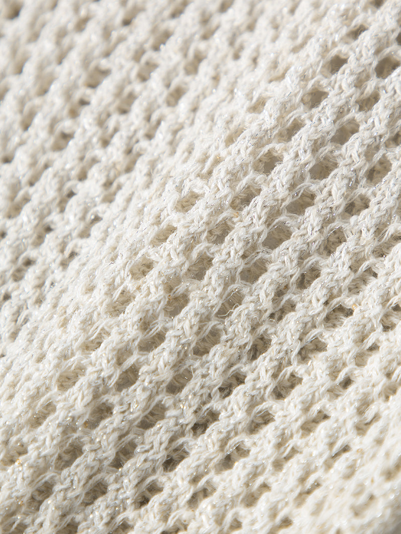 Linen Open-Knit Vest