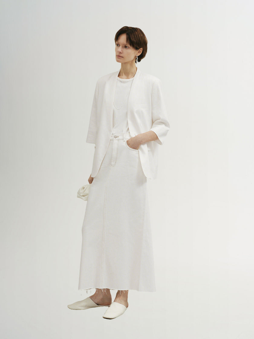 Quarter Sleeves Lyocell Blazer