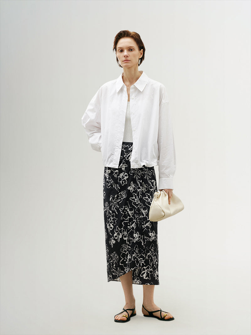 Oversized Pure Cotton Shirt