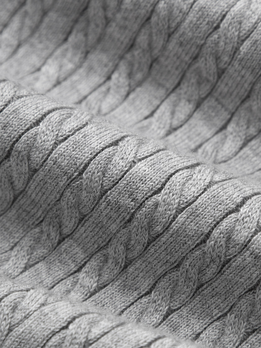 Polo Neck Short Sleeves Cotton Knitwear