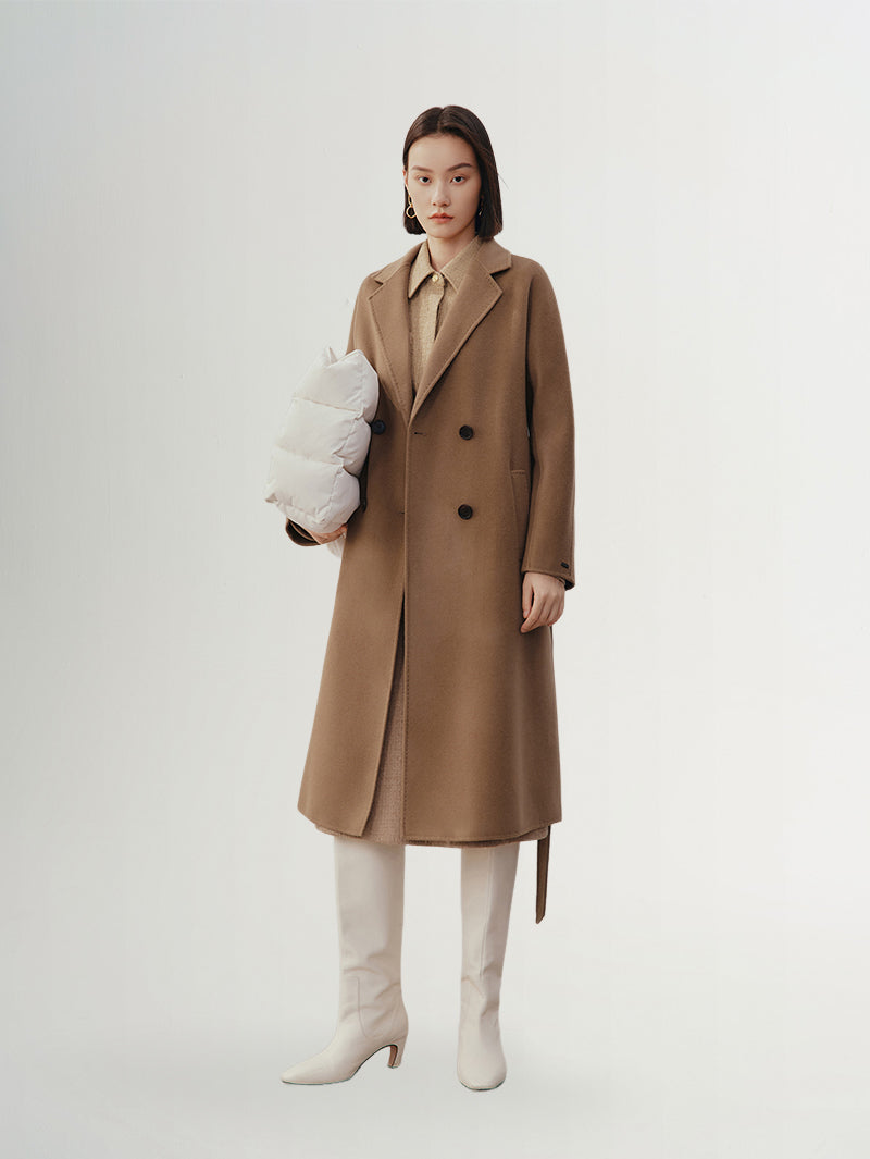 Pure Wool Midi Coat