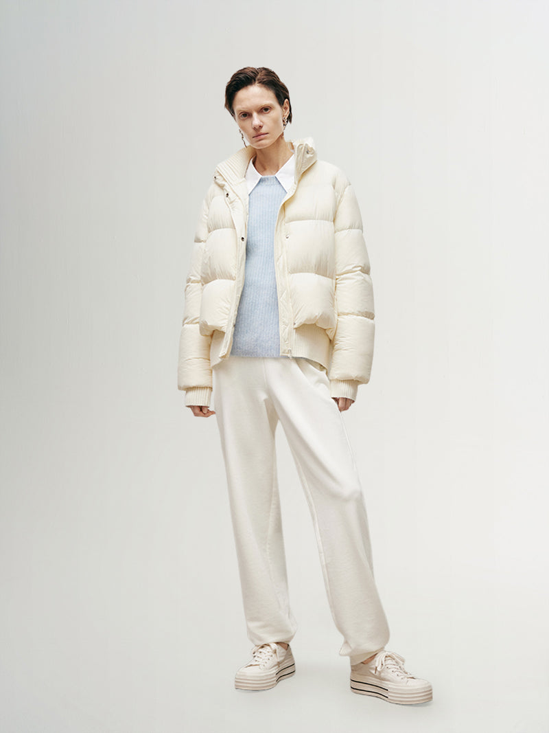 Short Goose Down Puffer Jacket