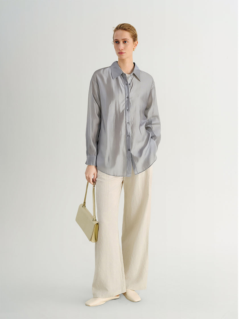 Sheer Gray Shirt