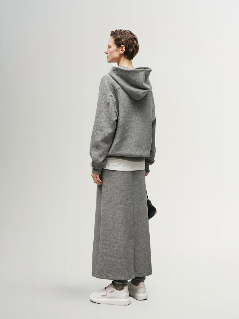 Relaxed-Fit Cotton Blend Hoodie