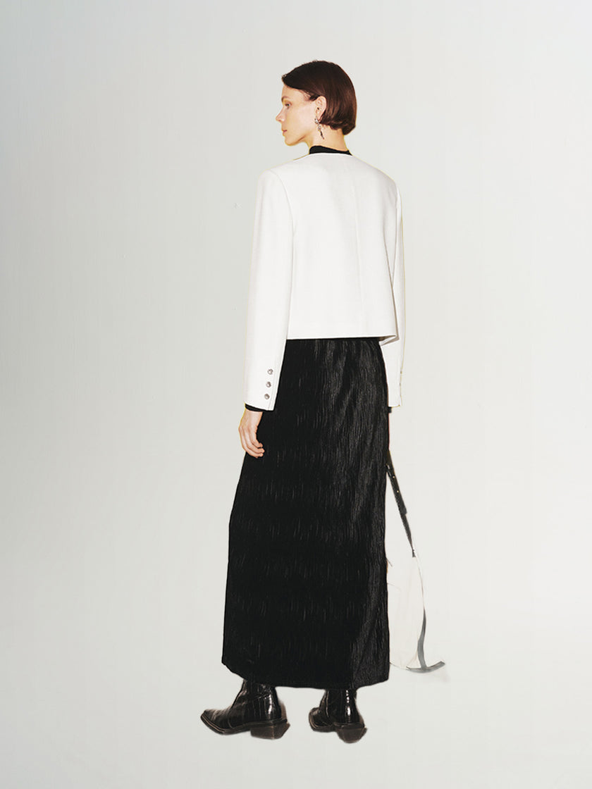 Tweed Cropped Jacket - MEILLEUR MOMENT OFFICIAL STORE NEW YORK