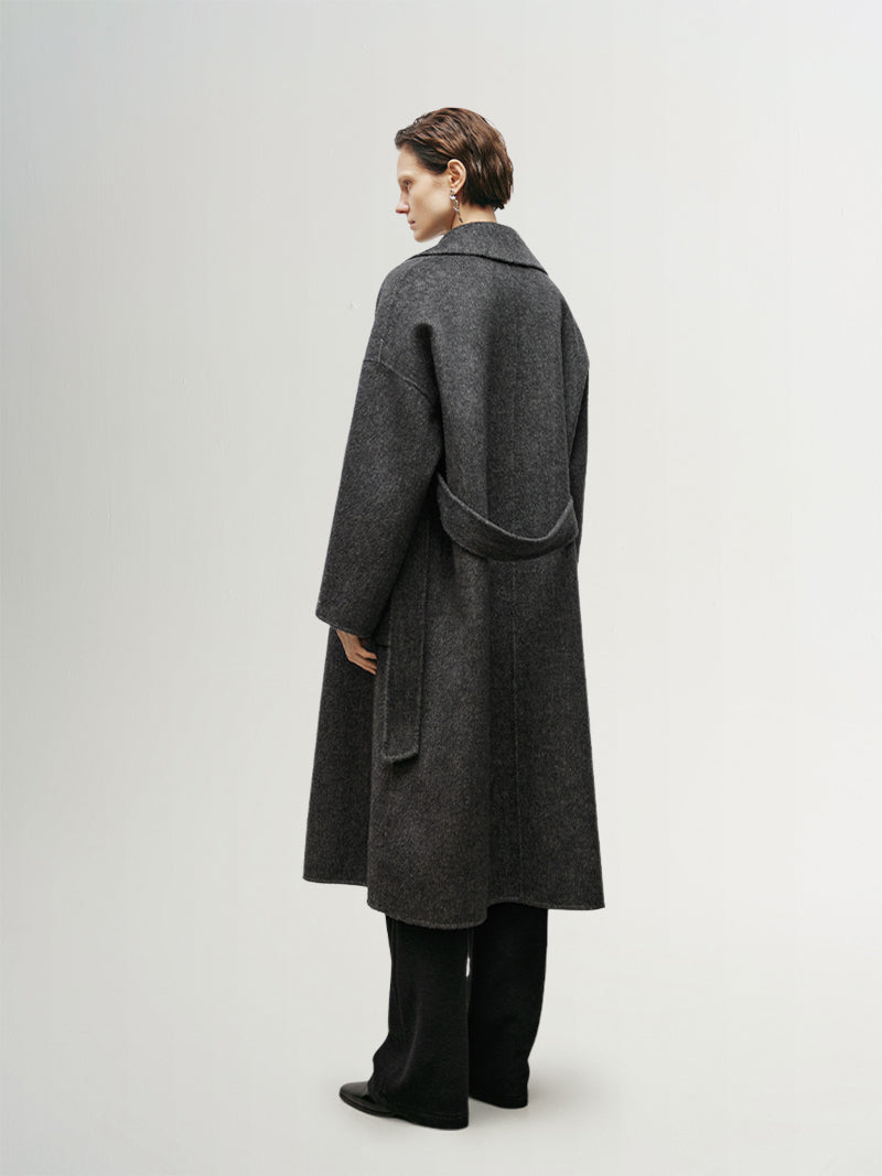 Wool Tailored Warp Coat - MEILLEUR MOMENT OFFICIAL STORE NEW YORK