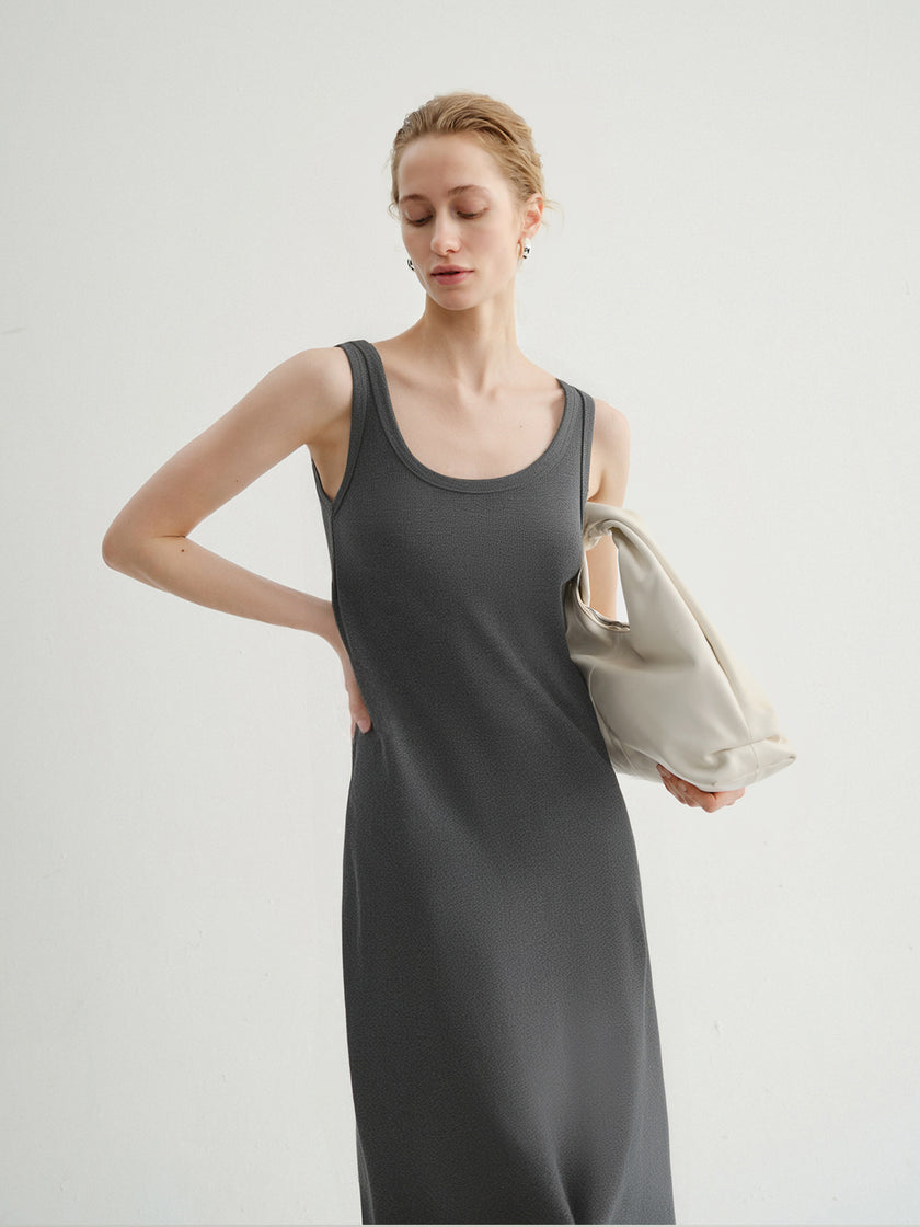 Gray Sleeveless Dress
