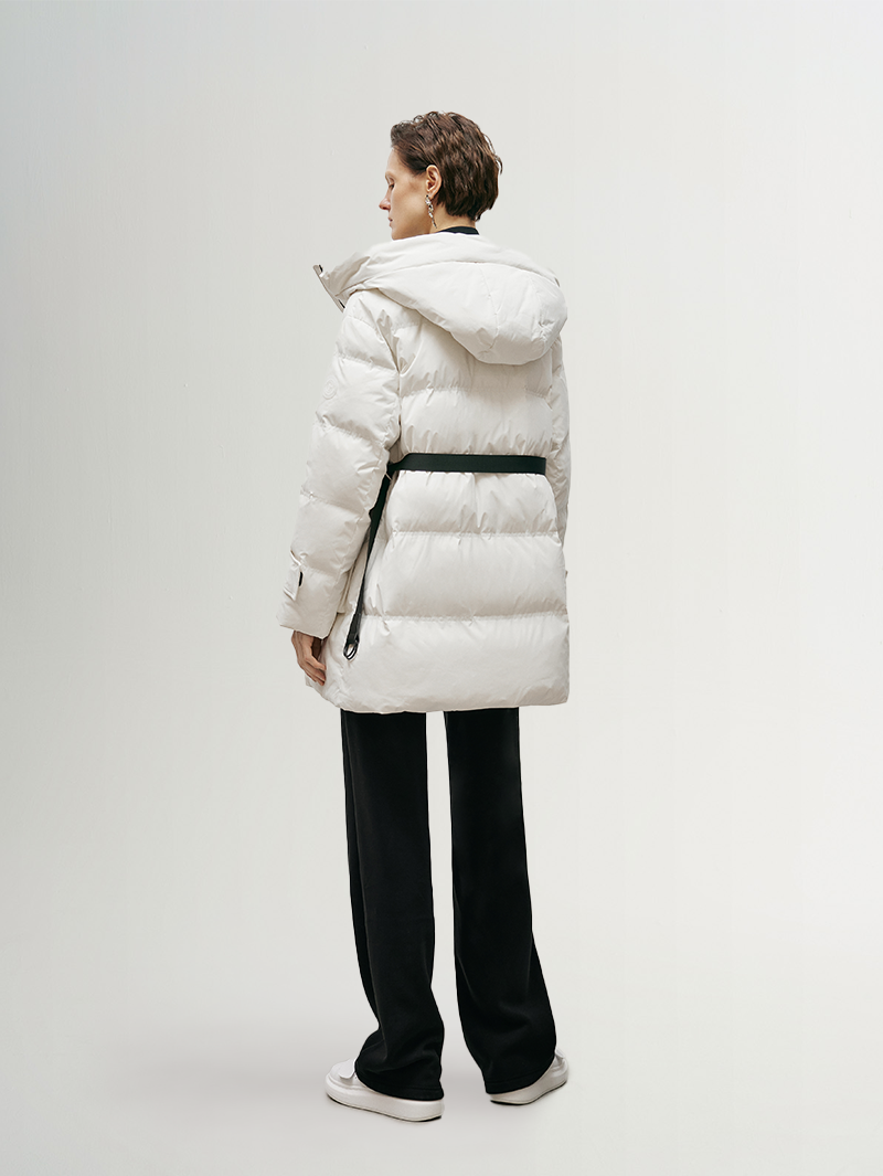Goose Mid-Length Puffer Jacket - MEILLEUR MOMENT OFFICIAL STORE NEW YORK