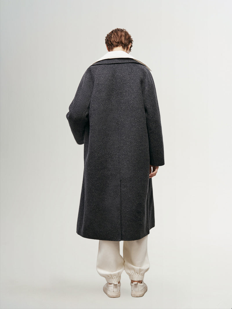 Double-Breasted Australian Wool Coat