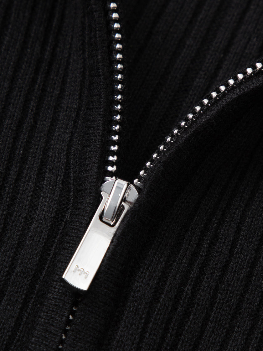 Wool Blend Zipper Hoodie