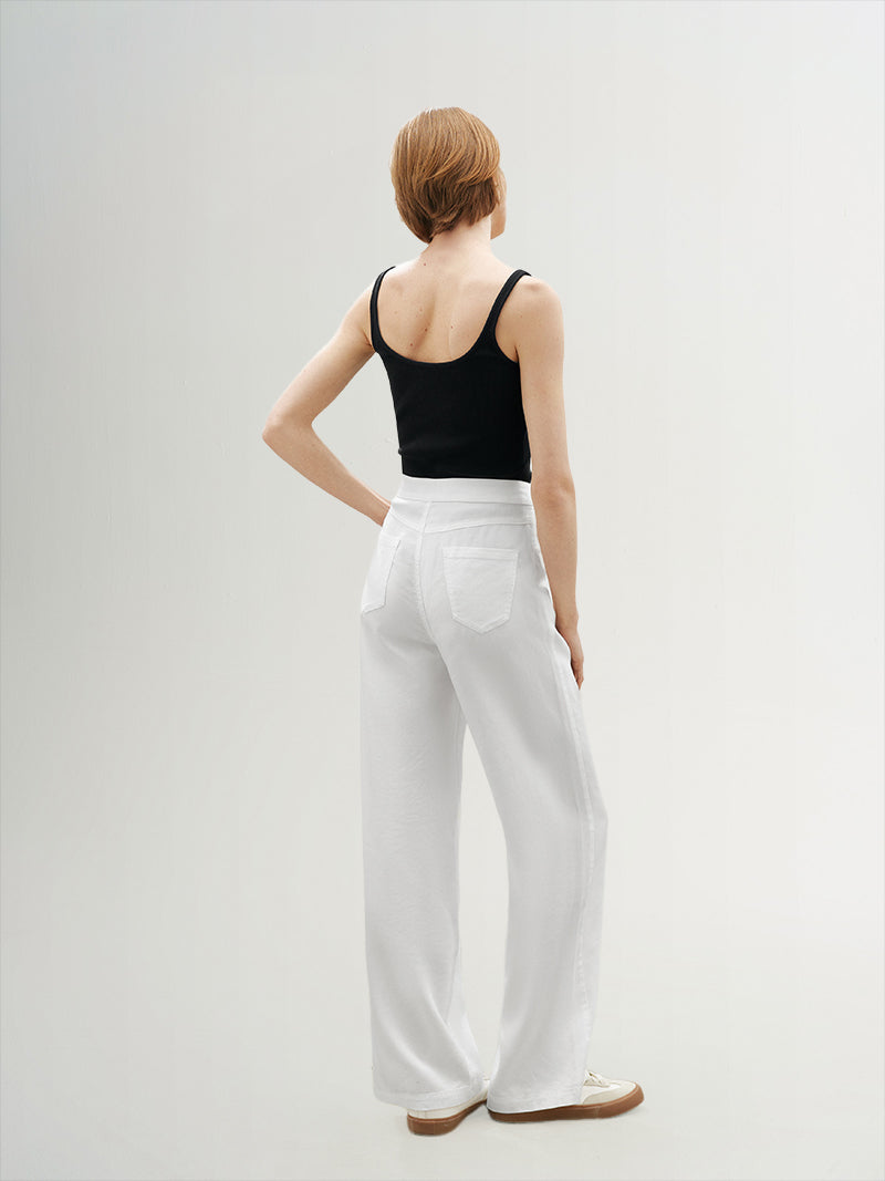 Round Neck Cotton Tankini Top