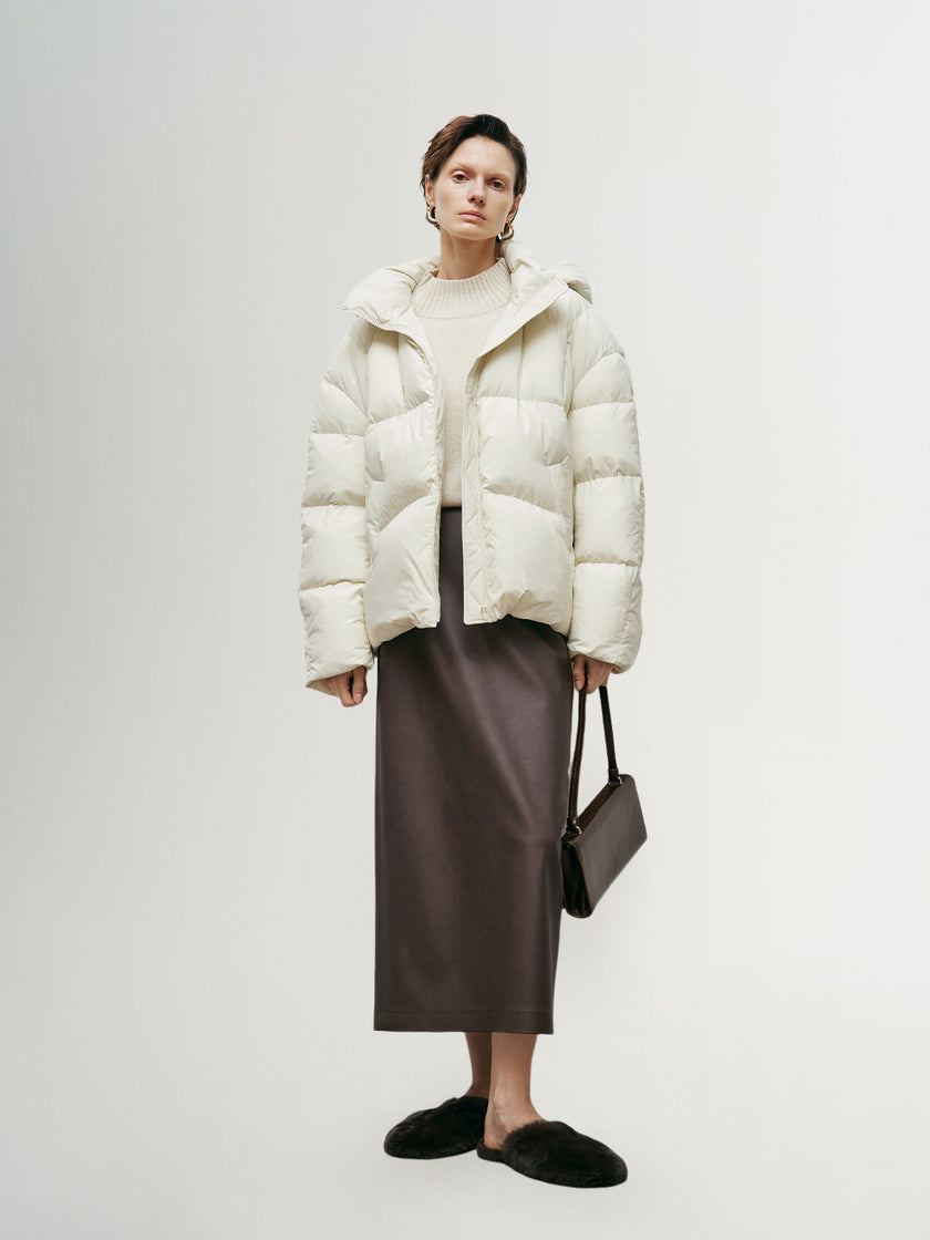 Loose-Fit Goose Down Puffer Jacket