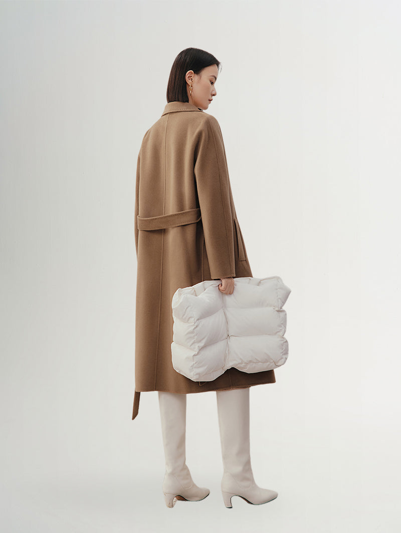 Pure Wool Midi Coat