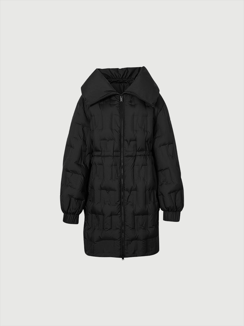 Goose Quilted Mid-Length Jacket - MEILLEUR MOMENT OFFICIAL STORE NEW YORK