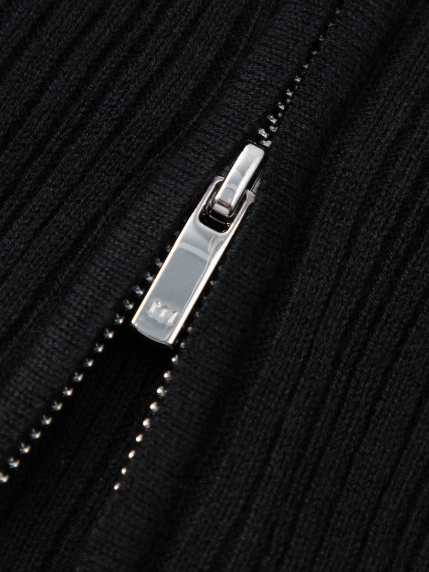 Wool Blend Zipper Hoodie