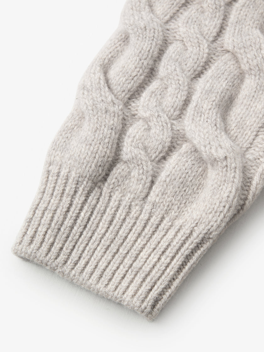 Pure Wool Cable Knit Cardigan