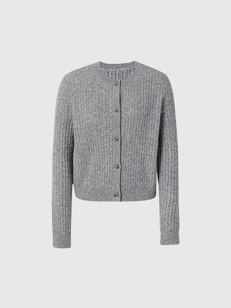Rib Cashmere Cardigan - MEILLEUR MOMENT OFFICIAL STORE NEW YORK
