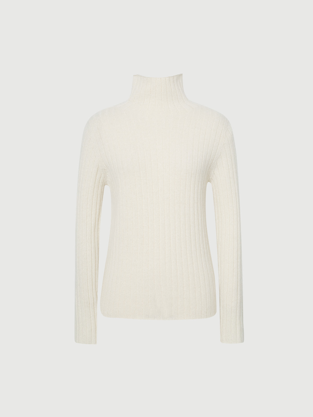 Turtleneck Cashmere Sweater Snow Mocha