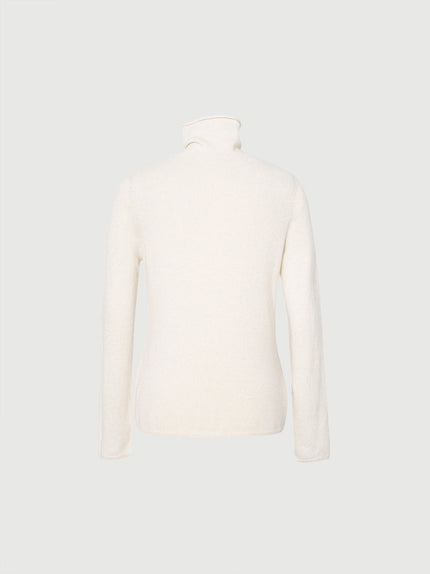 White Slim Fit Cashmere Sweater 599A133005Q