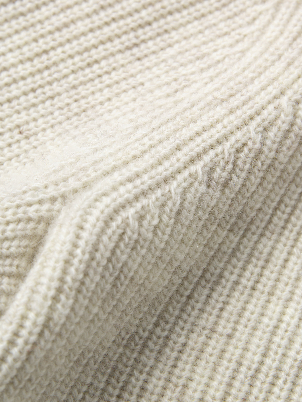 Wool Blend Zipper Polo Sweater