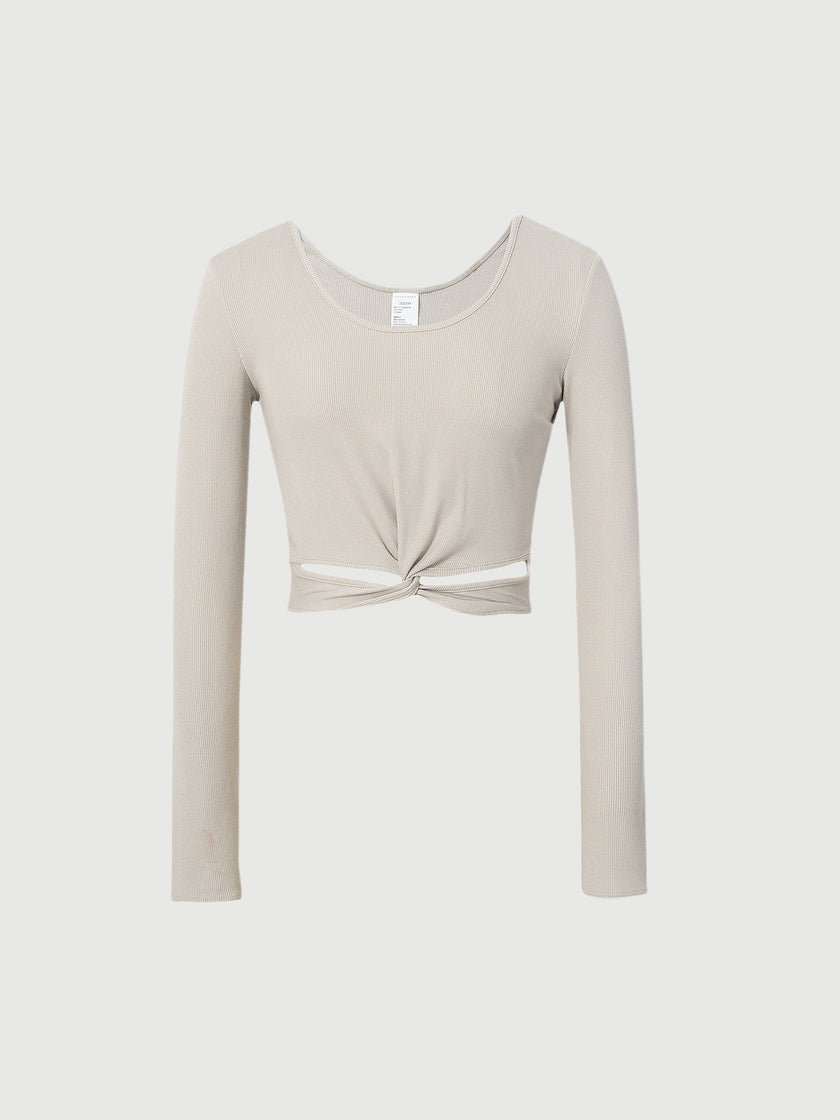 Slim Fit Yoga Knitwear Top