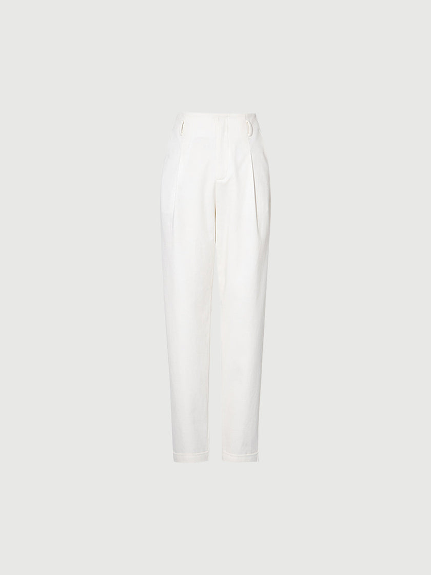 Pantalon slim en lyocell