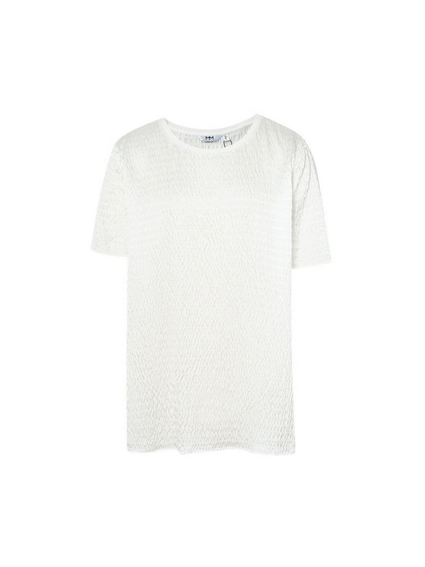 Bubble Textured Silk Blouse