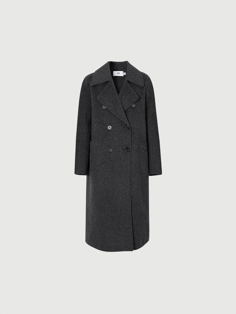 Double-Breasted Australian Wool Coat