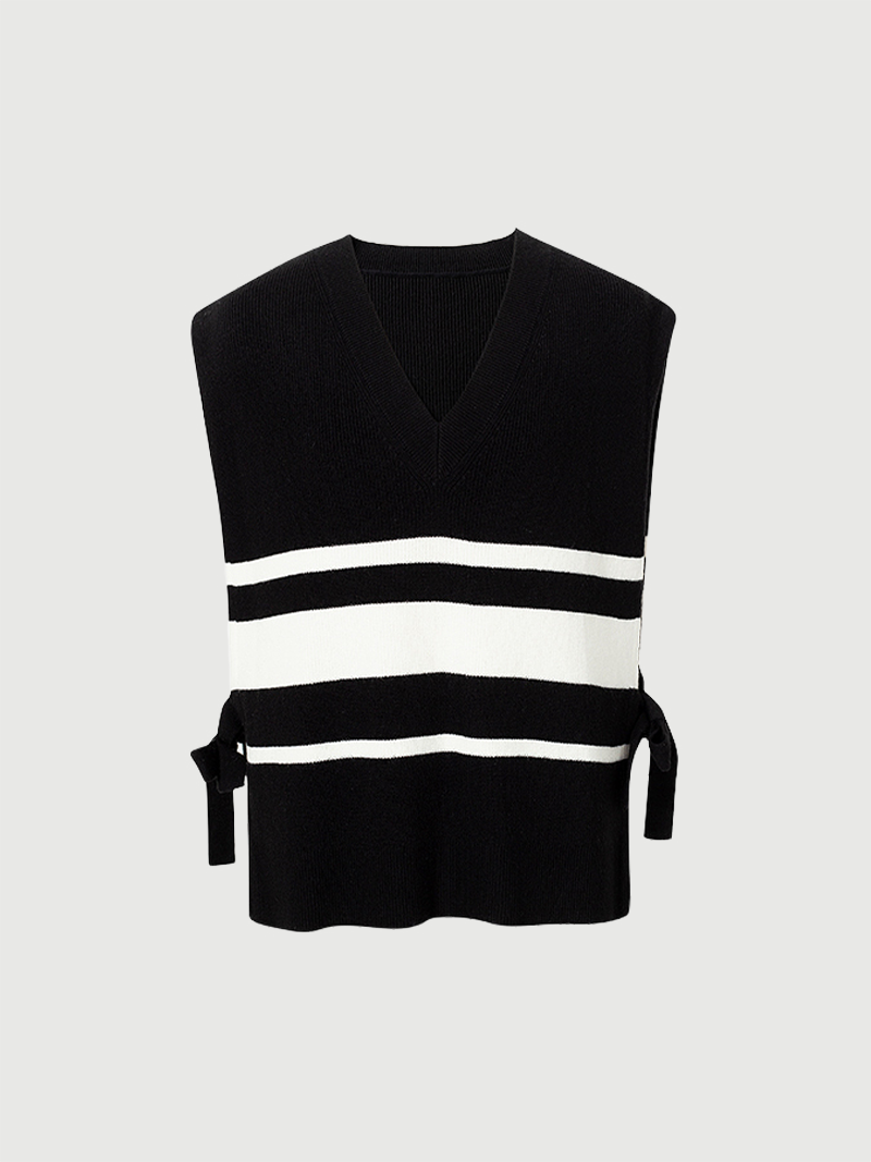 V-Neck Knit Vest