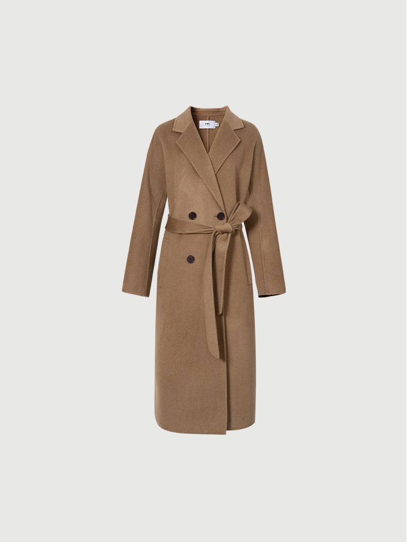 Pure Wool Midi Coat